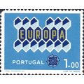 PORTUGAL, Europa Honeycomb, blue 1962, 1Esc