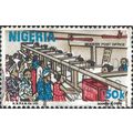 NIGERIA, Modern Post Office, blue 1986, 50k