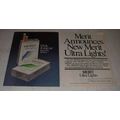 1981 2-page Merit Ultra Lights Cigarettes Ad