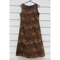 Womens Studio I Dress 10 Brown Tan Black Sleeve...