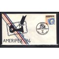 Event Cancel 05-30-86 2145 22c AMERIPEX '86 (Ca...