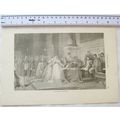 Vintage engraving - The Divorce of Josephine