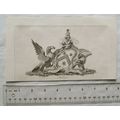 1790 engraving - coat of arms - Peterborough