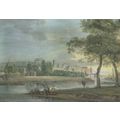 Windsor Castle River Thames Medieval 1794 Londo...