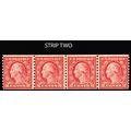 492, Mint NH 2¢ Coil Line Strip of Four CV $153...