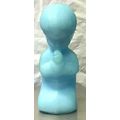 Blue Praying Boy figurine Fenton Art Glass Sati...