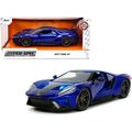 2017 Ford GT Candy Blue with Gray Stripes "Hype...