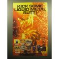 1993 Acclaim T2 Video Game Advertisement - Kick some liquid metal butt