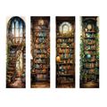 Whimsical Bookshelf Bookmarks Book Markers Gift...