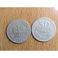 Poland 1949 50 Groszy Coin