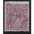 AUSTRALIA 1918-23 GEORGE V 4d VIOLET USED SG64 ...