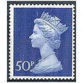 1970 SG831 50p Ultra High Value Machin Unmounte...