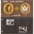 JERSEY 1980 EUROPA LINKS WITH BRITAIN SE-TENANT...