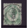 SOUTH AFRICA 1913 SG3 1/2d GREEN FINE USED#3