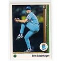 1989 Upper Deck Bret Saberhagen baseball card #...