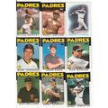 1986 Topps San Diego Padres team set 34 cards w...