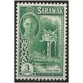 Sarawak 1950 SG173 3c Green Mounted Mint . ..