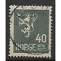 NORWAY 1926 NEW LION 40 ORE GREY SG 193 FINE USED#