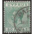 Cyprus 1923 SG68 30 Paras Green Fine Used ..