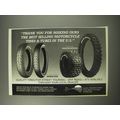 1990 Greenball Barracuda and Ground Buster Tires Ad - Thank you
