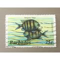 Barbados 1985 Marine Life 75c Sergeant Major Us...