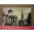 THE NATIONAL GALLERY, LONDON, used vintage post...