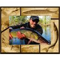 Pickerel Fish Laser Engraved Wood Picture Frame...