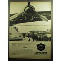 1958 Lufthansa Airlines Ad - Lufthansa's Senator departs in 10 minutes