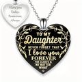 To My Daughter Heart Necklace Always Loves you ...