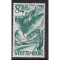 Wurttemberg 1947 Liechtenstein Castle 84pf Mint...