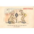 Christmas Pudding Bomb Grenade WW1 Comic Milita...