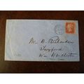 1865 GB QV 1d Red stamp DO Plate 85 cover Richa...