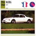 Collectors Club card. Classic Cars. Matra Djet