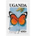 UGANDA 1989 BUTTERFLY MARSHALLS MIMIC ACRAEA BL...