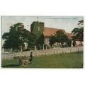 POSTCARD Canterbury St Martins Church + 1916 CA...