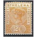 St Helena 1897 SG49 2d Orange-Yellow Mounted Mi...