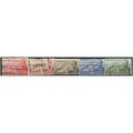 1940/1947 5 different values - #259 fine used (o)