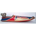 VINTAGE ' MISS LIBERTY ' TIN Speedboat (1940's)
