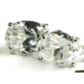 Cubic Zirconia (CZ), 925 Sterling Silver Thread...