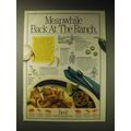 1989 Beef Industry Council and Beef Board Ad - Meanwhile back at the ranch