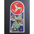 Isle of Man Map Postcard