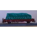 Marklin H0 46942 2-axle Stake Car DB with Tarp ...