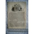 1844 The Penny Magazine No. 801 Milan, South Am...