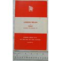 1977 programme London Welsh v. Sale