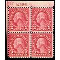 579, Mint NH RARE 2¢ Plate Block of Four Stamps...