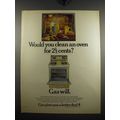 1970 American Gas Association Ad - Would you clean an oven for 2 1/2 cents?