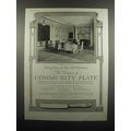 1920 Oneida Community Plate Silverware Ad - Din...