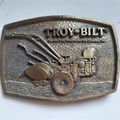 Vintage 1980s-90s Troy-Bilt Belt Buckle Mower M...