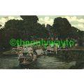 Goring, Boating on River, Oxon, Rare Postcard 1907
