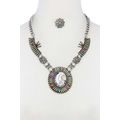 Multi Color Indigenous Pendant Necklace